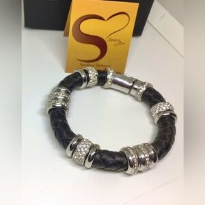 NIB! 2009 Serena Williams Leather Bracelet